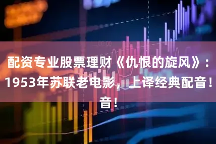 配资专业股票理财《仇恨的旋风》：1953年苏联老电影，上译经典配音！